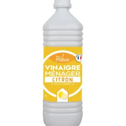 Vinaigre de nettoyage surpuissant 9,5° Phébus citron 1L