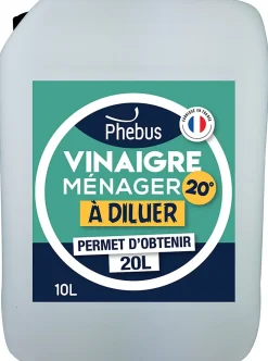Vinaigre ménager à diluer 20° Phebus 10L