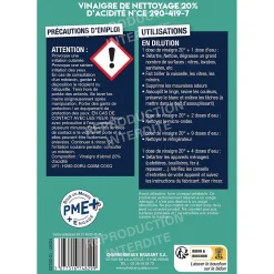 Vinaigre ménager à diluer 20° Phebus 5L