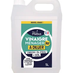 Vinaigre ménager à diluer 20° Phebus 5L