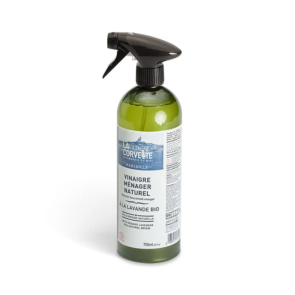 Vinaigre ménager ECOCERT parfumé à la lavande bio La Corvette 750ml