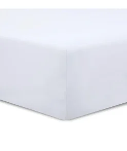 Vision - Drap housse Blanc - 140x190cm - 100% coton