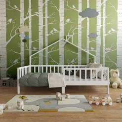 Vitalispa Lit cabane Blanc 90x200 cm