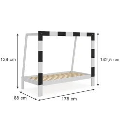 Vitalispa Lit denfant Blanc 80x160 cm sans matelas