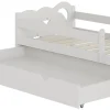 Vitalispa Lit pour enfant Blanc 80x160 cm avec tiroir, sans matelas