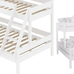 Vitalispa Lit superposé Blanc 120x200 / 80x200 cm