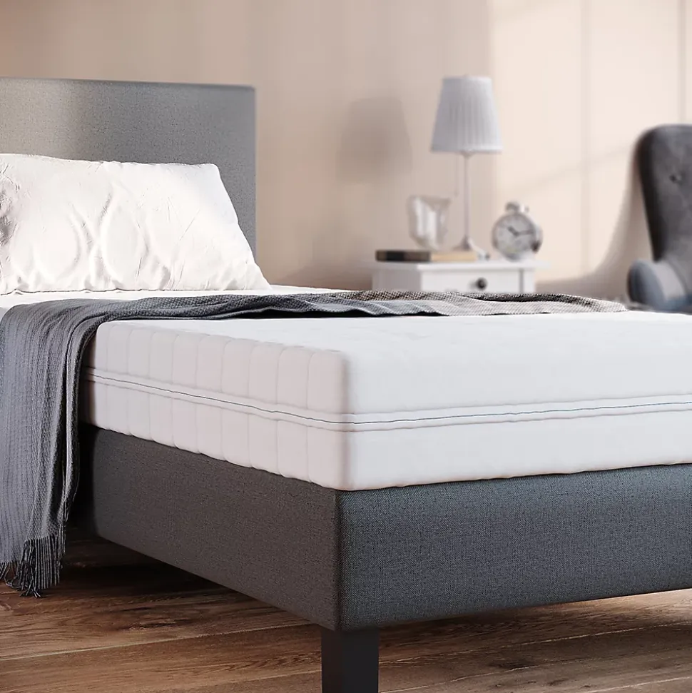 Vitalispa Matelas en mousse froide Blanc 100x200cm H3 degré de dureté, 7 zones