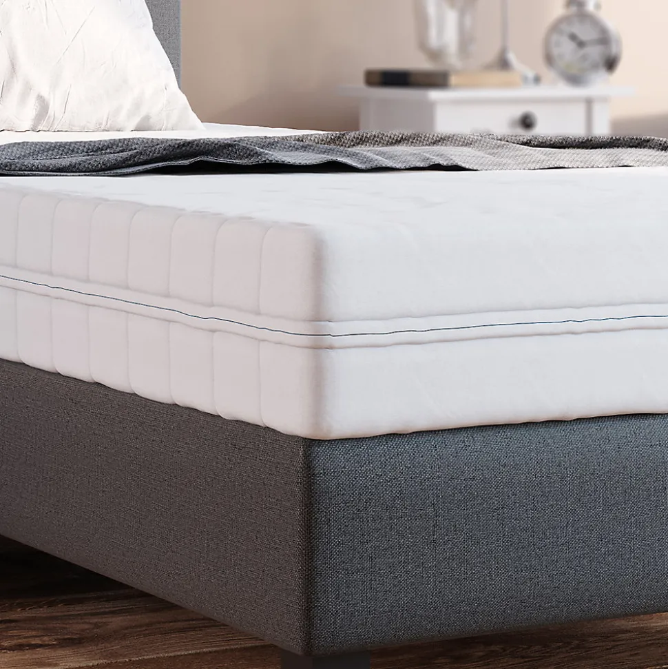 Vitalispa Matelas en mousse froide Blanc 100x200cm H3 degré de dureté, 7 zones