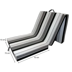 Vitalispa Matelas Noir 190x70cm