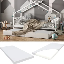 Vitalispa Matelas pour enfants Blanc 90x190cm H2 Degré de dureté