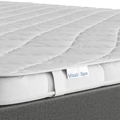 Vitalispa Protège-matelas Blanc 160x200cm Surpiqûre