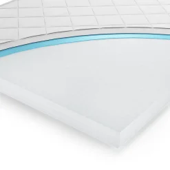 Vitalispa Protège-matelas Blanc 90x200cm Pur 340 Topper