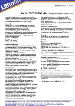 Vlekstop W - Imprégnation spéciale pour la brique, la pierre et le béton - Lithofin - 1 L