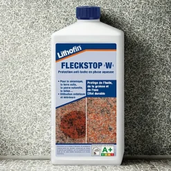 Vlekstop W - Imprégnation spéciale pour la brique, la pierre et le béton - Lithofin - 1 L