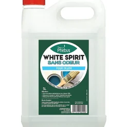 White Spirit spécial travaux en intérieur sans odeur 5L Phebus