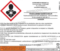 White Spirit spécial travaux en intérieur sans odeur 5L Phebus